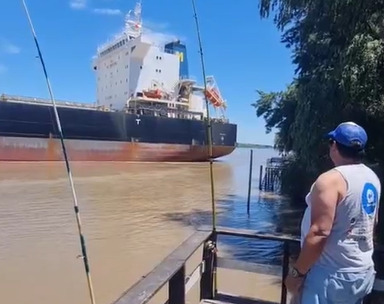 Por qué un buque pasó tan cerca del muelle en Escobar: el práctico John Eric Ryan explicó la maniobra técnica en el Paraná de las Palmas